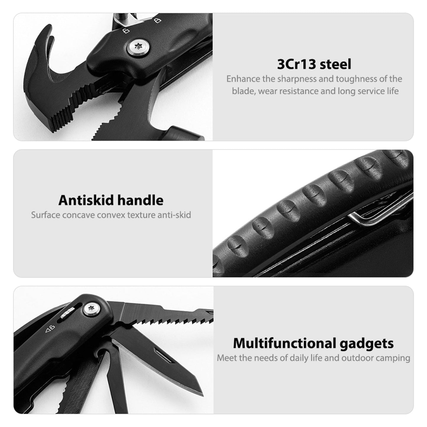 12 in 1 Stainless Steel Multi-tool Hammer
