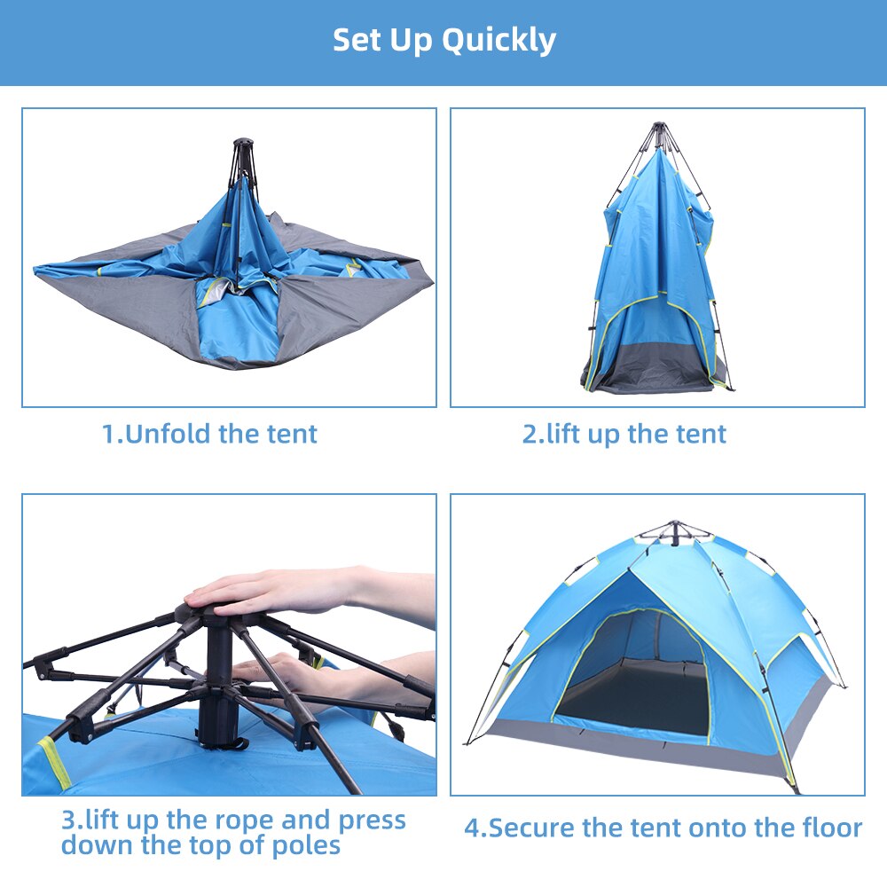 Automatic Quick Setup 2-3 Person Tent