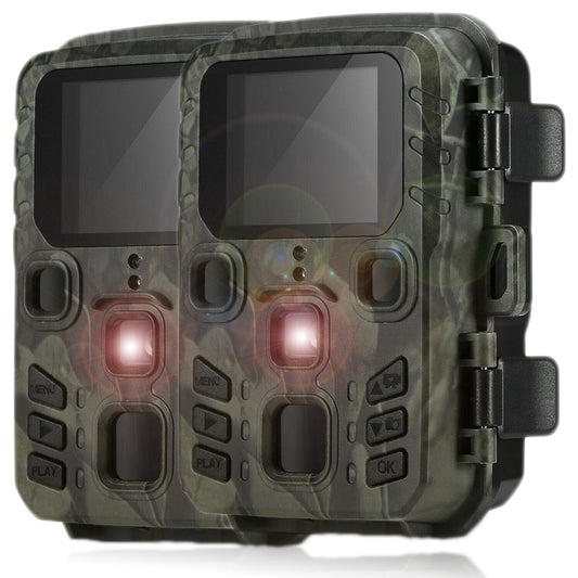 2 Pack Outdoor Mini Hunting Camera 20MP 1080P Infrared