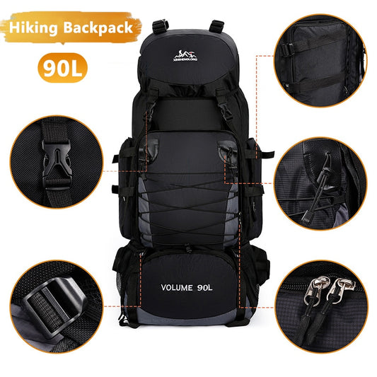 Large 90L Tactical Camping Backpack