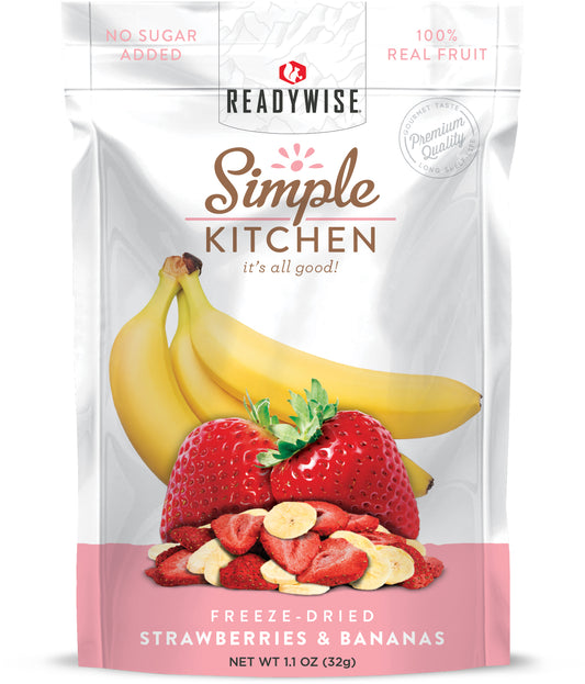 6 CT Case Simple Kitchen - Strawberries & Bananas
