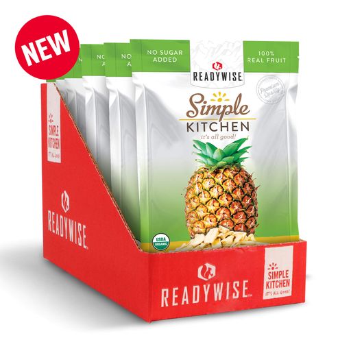 6 CT Case Simple Kitchen - Organic Freeze Dried Pineapple